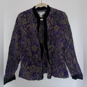 Embroidered Vintage Zip Up Jacket